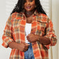 Double Take Full Size Plaid Dropped Shoulder Shirt