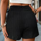 Beautiful Bea Tied Textured High Waist Shorts