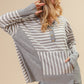 BiBi Striped Thumbhole Long Sleeve Top - Brand BiBi