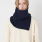 Slit Pullover Knit Scarf
