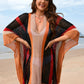 Openwork Color Block Plunge Cover-Up