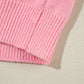 Daisy Notched Long Sleeve Sweater