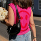 Smiley Round Neck Sweater Vest