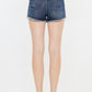 Kancan Raw Hem Button Fly Denim Shorts