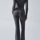 Devine Ruched Long Sleeve Top and Pants Set