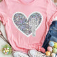 Full Size Graphic Heart Round Neck Short Sleeve T-Shirt