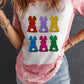 Rabbit Blush Pink Round Neck Short Sleeve T-Shirt
