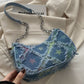 Fringe Star Print Shoulder Bag