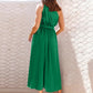 Full Size Single Shoulder Midi Dress