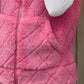 Fuzzy Plaid Texture Zip Up Vest Coat