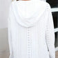 Drawstring Eyelet Long Sleeve Hoodie