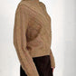 Openwork Round Neck Long Sleeve Sweater