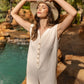 Annie Wear Button Detail Wide Leg Jumpsuit with Pockets