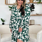 Double Take Full Size Printed Ruffle Hem Long Sleeve Dress