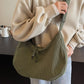 Ribbed Adjustable Strap Shoulder Bag