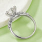 2 Carat Moissanite 925 Sterling Silver Ring