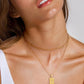 18K Gold-Plated Stainless Steel Double-Layered Necklace