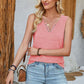 Full Size Heathered Notched Wide Strap Tank