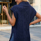 Side Slit Turtleneck Sweater Vest