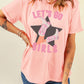 Graphic Round Neck Short Sleeve T-Shirt