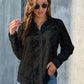 Full Size Collared Neck Long Sleeve Shirt Plus Size