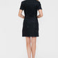 bytos Full Size Embellished Button Down Short Sleeve Denim Dress