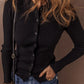 Button Up Collared Neck Cardigan