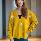 Daisy Button Up V-Neck Cardigan