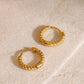 18K Gold-Plated Stainless Steel Huggie Earrings