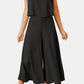 Round Neck Top and Wide Leg Pants Set