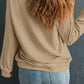THANKSGIVING Round Neck Dropped Shoulder Sweatshirt