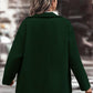 Pocketed Collared Neck Button Up Jacket