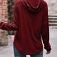 Mandy Drawstring Drop Shoulder Long Sleeve Hoodie