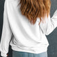 I'M BACK Round Neck Dropped Shoulder Sweatshirt