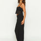 Square Neck Sleeveless Top and Ruched Skirt Set