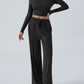 Devine Round Neck Long Sleeve Top and Pants Set