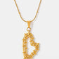 Stainless Steel Heart Earrings and Necklace Set