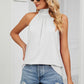 Gathered Detail Tied Sleeveless Top