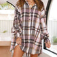 Plaid Button Up Long Sleeve Shirt