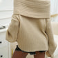 Devine Off-Shoulder Extra-Long Sleeve Sweater