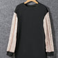 Sequin Round Neck Long Sleeve Dress