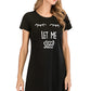 Graphic Round Neck Short Sleeve Lounge Dress