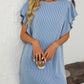 Mandy Ruffled Round Neck Short Sleeve Dress