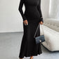 Ruched Long Sleeve Maxi Dress