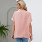 Round Neck Short Sleeve Blouse