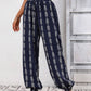 Tied Printed High Waist Pants
