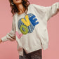 BiBi LOVE Heart Patch Slit French Terry Sweatshirt - Brand BiBi