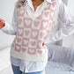 Heart V-Neck Sweater Vest