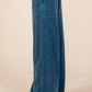 Mittoshop Mineral Wash French Terry Drawstring Wide Leg Pants