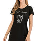 Graphic Round Neck Short Sleeve Lounge Dress